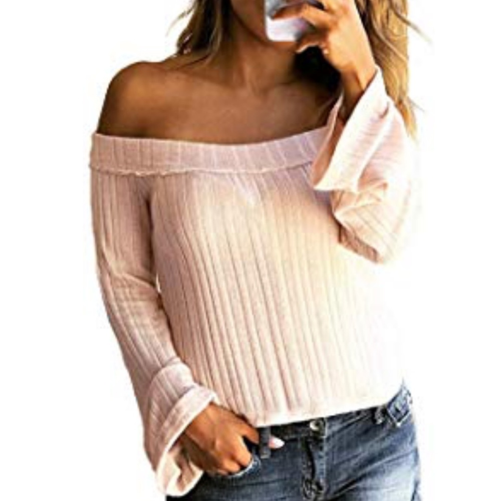 RUNA Off Shoulder Bell Sleeve Top - Picture 2 of 5